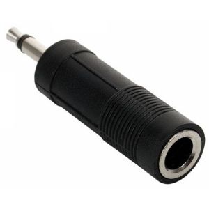 Adaptador de conector 3,5 mm a jack 6,3 mm, monoaural