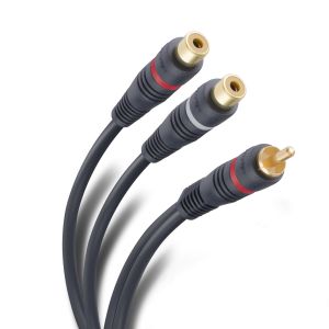 Cable RCA conector a 2 jacks, de 15 cm