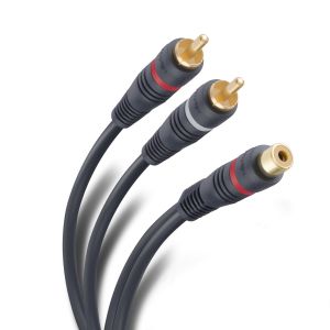 Cable RCA 2 conector a jack de 15 cm