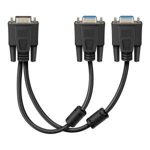 Splitter pasivo de conector VGA a 2 jacks VGA