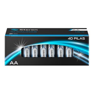 Paquete de 40 baterías alcalinas "AA"