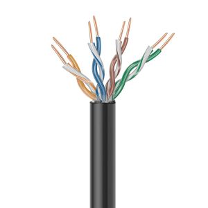 Cable UTP CAT 5e para intemperie, negro