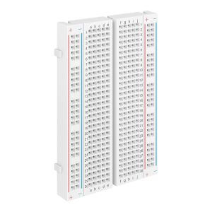 Mini protoboard de ensamble a presión, 1 bloque y 2 tiras