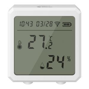 Sensor Wi-Fi* de temperatura y humedad con TV digital