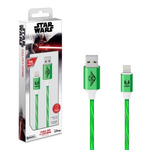 Cable USB a Lightning con luz LED Star Wars© de 1 m