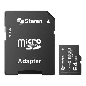 Memoria microSD XC de 64 GB, clase UHS- IU1, V10, A1, con adaptador SD